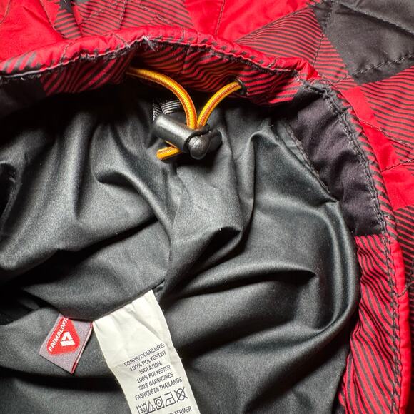 LL Bean Katahdin Pullover Quilted Jacket Puffer PrimaLoft Buffalo Check Womens S - Picture 6 of 6